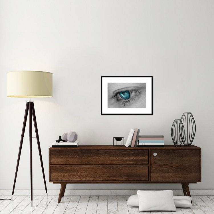 "Music In Her Eyes" Framed Digital Print by Xavier Garci, 30x22"