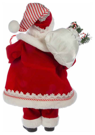 Kurt Adler 17.5" Kringle Klaus Peppermint Santa