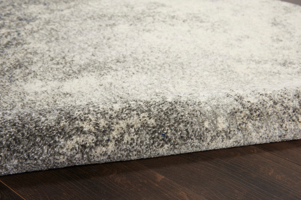 Nourison Passion 9' x 12' Charcoal Ivory Modern Indoor Area Rug