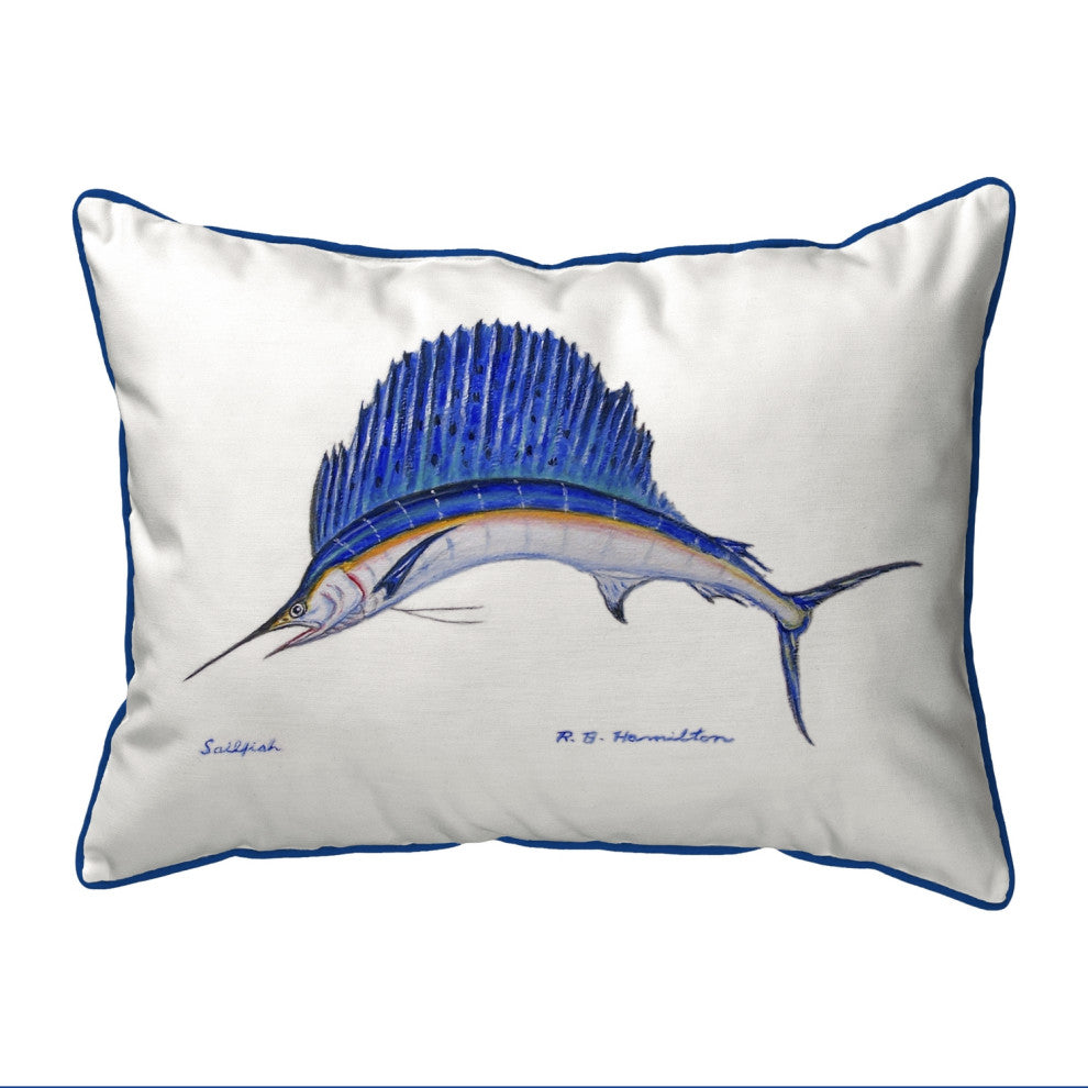 Sailfish Large Indoor/Outdoor Pillow 16x20