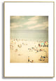 Shannon Clark Vintage Beach Metal Framed Art Print