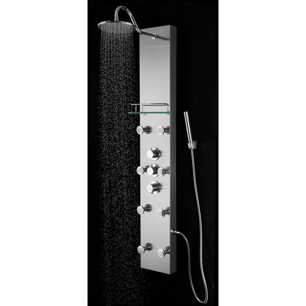 Blue Ocean 57"? Stainless Steel SPS8801 Thermostatic Shower Panel