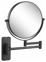 Circular Magnifying Makeup/shaving Mirror, Matte Black