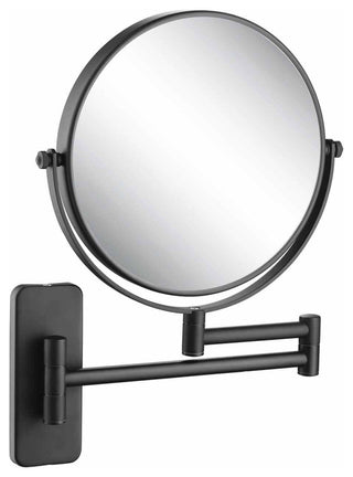 Circular Magnifying Makeup/shaving Mirror, Matte Black