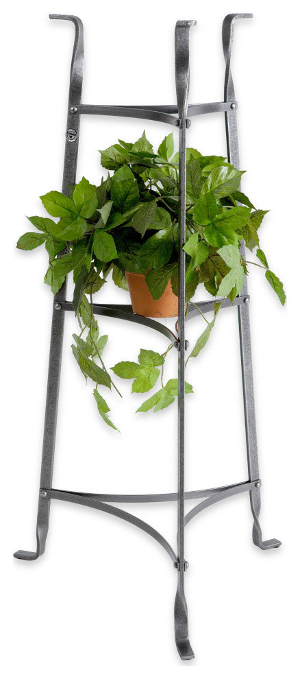 Handcrafted 3-Tier Designer Stand Hammered Steel (Unassembled)