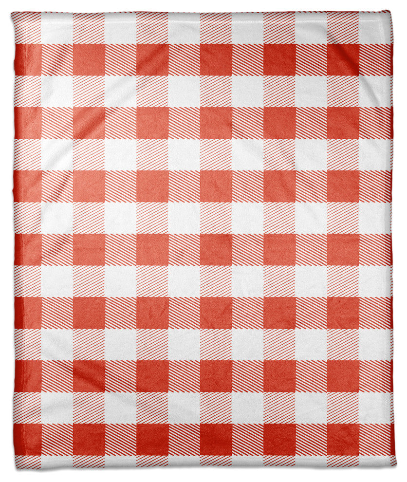 Red Buffalo Check Plaid Fleece Blanket