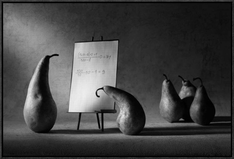 "The F-Mark" Framed Canvas Giclee by Victoria Ivanova, 31x21"