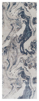 Surya Tibetan TBT-2319 5'3"x7'7" Rug, Navy/Denim/Light Gray/White