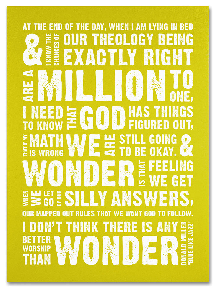 'Wonder as Worship VI' Canvas Art by Megan Romo
