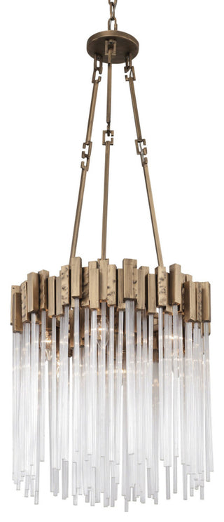 Varaluz 309P06 Matrix 6 Light 19"W Multi Light Pendant - Havana Gold