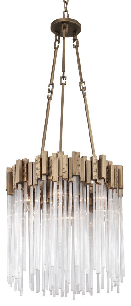 Varaluz 309P06 Matrix 6 Light 19"W Multi Light Pendant - Havana Gold