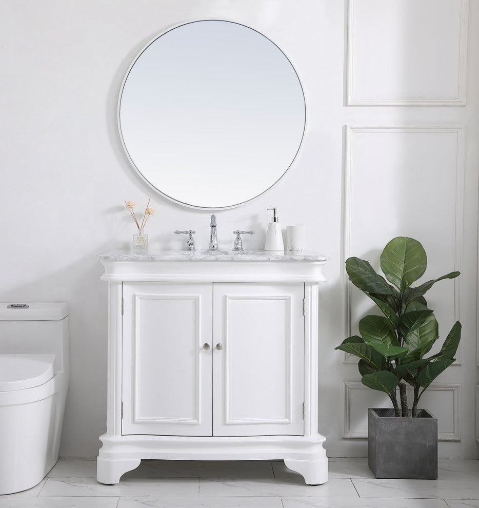 Kaden 36" Single Bathroom Vanity Set, White