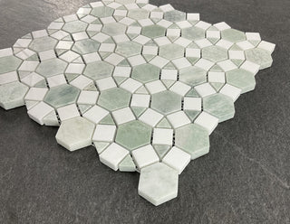 10-Pieces of 3.25" x 12.75" Marble Novelty Mosaic Wall & Floor Tile