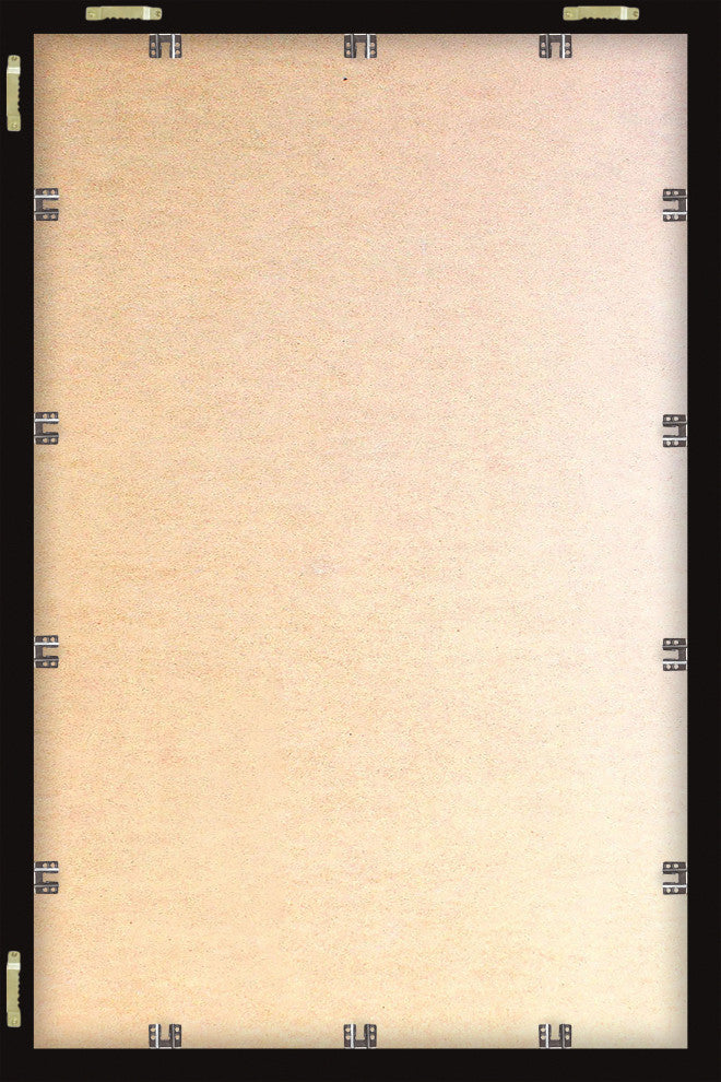 "Detroit Coordinates" Framed Painting Print, 16x24