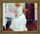 Theodore Earl Butler Martha at Her Desk Framed Premium Canvas Print, 16"x20"