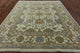 Traditional Oriental Floral 8'x10' Ivory Oushak Hand Knotted Wool Area Rug H8607