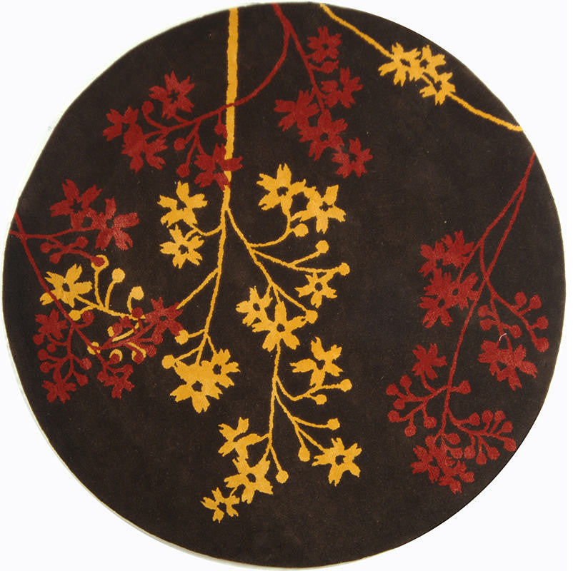 Safavieh Soho soh316a Floral Rug, Brown/Red, 7'6"x9'6"
