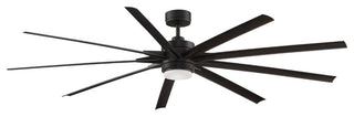 Odyn, 84", Dark Bronze With Dark Walnut Blades and LED Light Kit