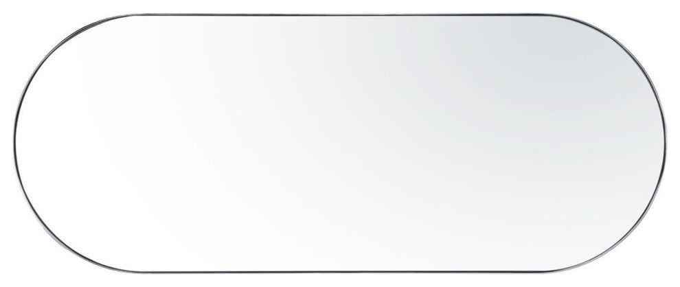 Capsule Wall Mirror, Painted Chrome