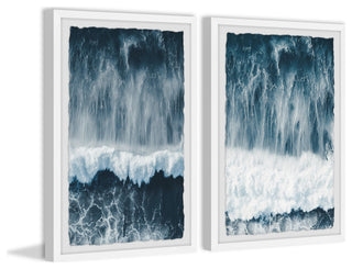 Raging Waves Diptych, 2-Piece Set, 8x12