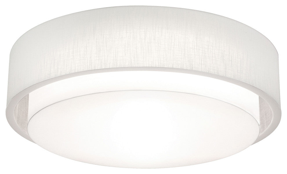 Sanibel 32" Medium Base Flush Mount, Linen White Shade