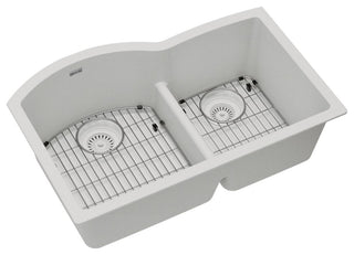 Elkay Quartz Classic 33" x 22" Sink Kit, White