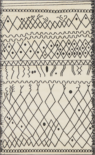 Unique Loom Beige Tribal Morocco Area Rug, 5'x8"