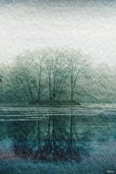 "Apple Lake" Framed Painting Print, 20"x30"