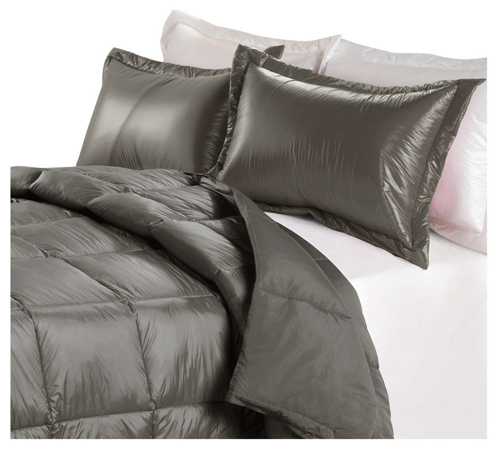 Puff Packable Down Indoor/Outdoor Water Resistant Comforter, Taupe, Twin