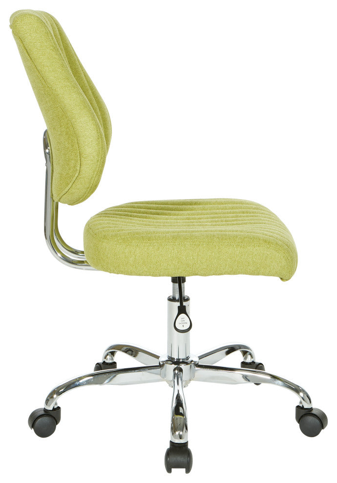 Sunnydale Office Chair  With Chrome Base, Basil