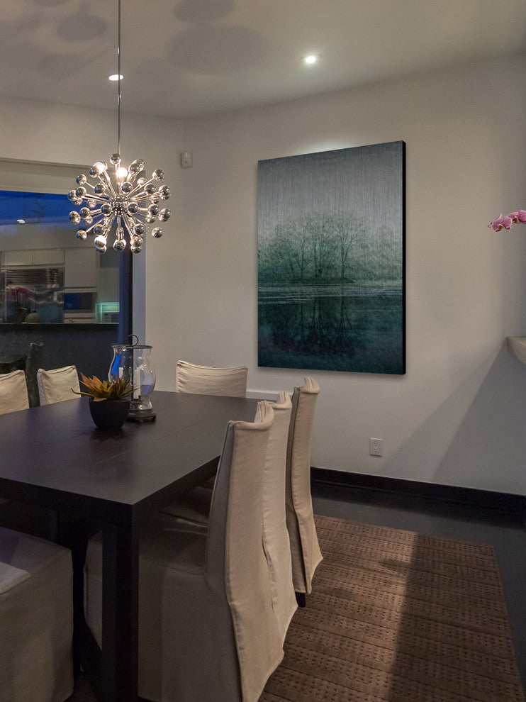 "Apple Lake" UV Ink Print on Brushed  Aluminum, 40"x60"