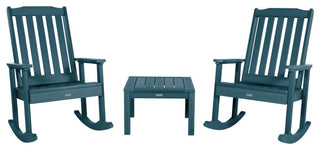Lehigh Rocking Chair Set With Side Table, Nantucket Blue