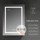 LED Medicine Cabinet With Defog, Dimmer, Makeup Mirror, Outlets, 24/L/3x