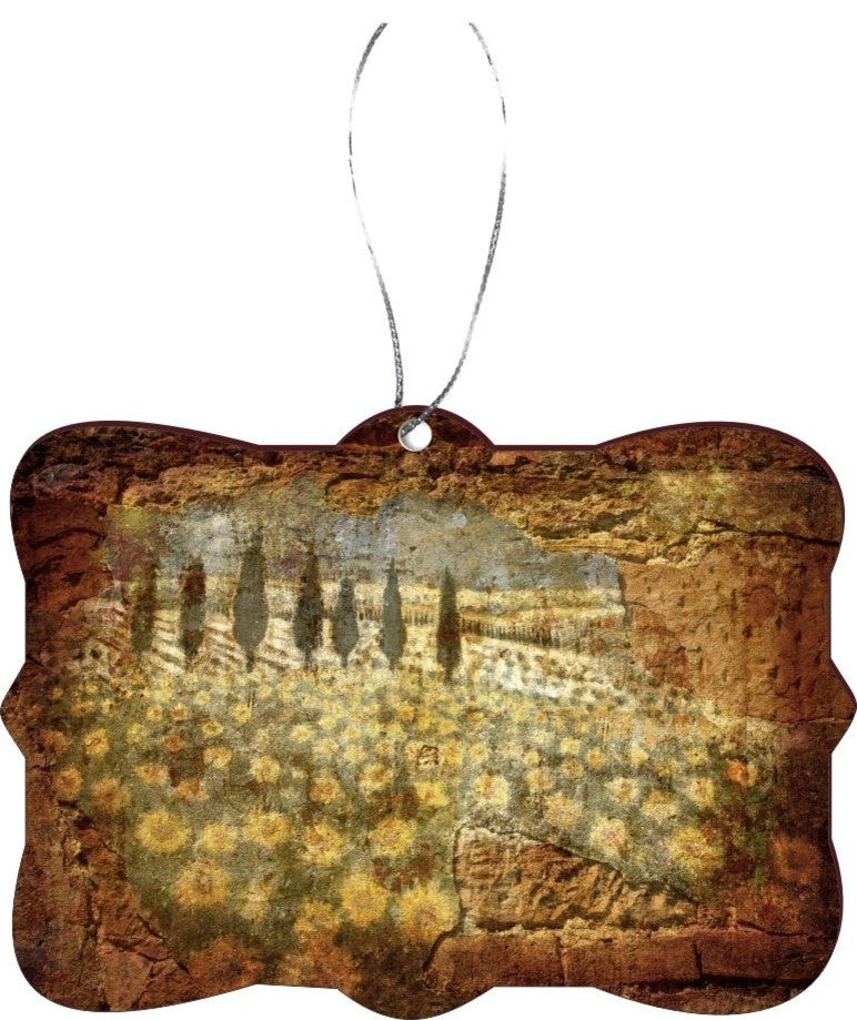 Orchard Fragment From The Past Design Rectangle Christmas Tree Ornament