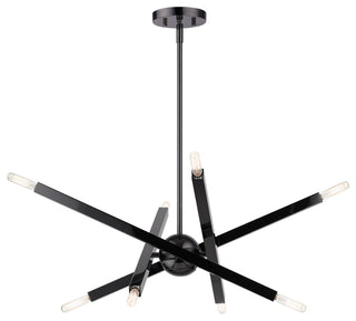 Black Chrome Modern, Urban, Sputnik, Dynamic, Timeless Chandelier