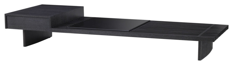 Charcoal Gray Oak Coffee Table | Eichholtz The Crest