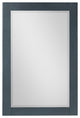 Maribella Rectangular Bathroom Wood Framed Wall Mirror, Classical Blue, 24"