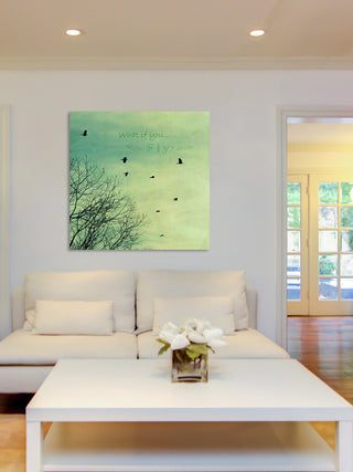 "What If You Fly" Painting Print on Wrapped Canvas