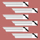 Cornice White Urethane Pleasance Simple Design 6 Pieces Totaling 576" Length