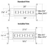 Silo LED Multiple Four-Light non-IC Airtight Housing, Light 4000K, Black