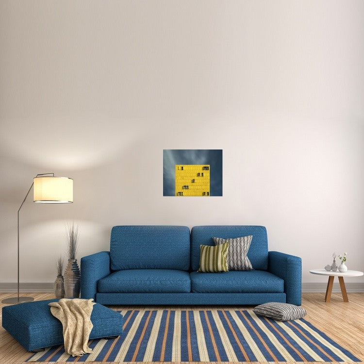 "Yellow And Blue" Stretched Canvas Giclee by Vladi Garcia, 28x22"