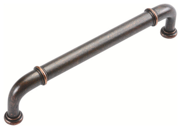 Belwith Hickory 128mm Cottage Dark Antique Copper Cabinet Pull P3380-DAC