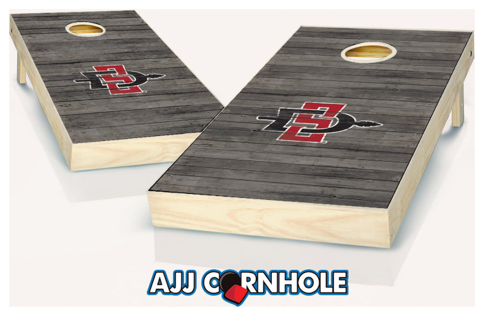 San Diego State Distressed Cornhole Set