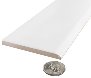 Battiscopa Matte White Ceramic Wall Trim