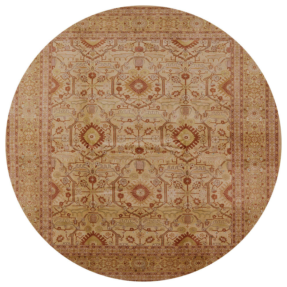 Ahgly Company Indoor Round Mid-Century Modern Area Rugs, 6' Round