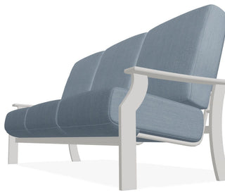 St. Catherine Deep Seat 3-Seat Outdoor Sofa, Canvas Haze/Snow