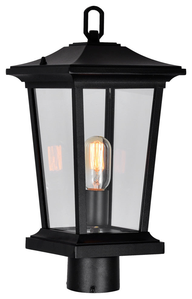 Leawood 1 Light Black Outdoor Lantern Head