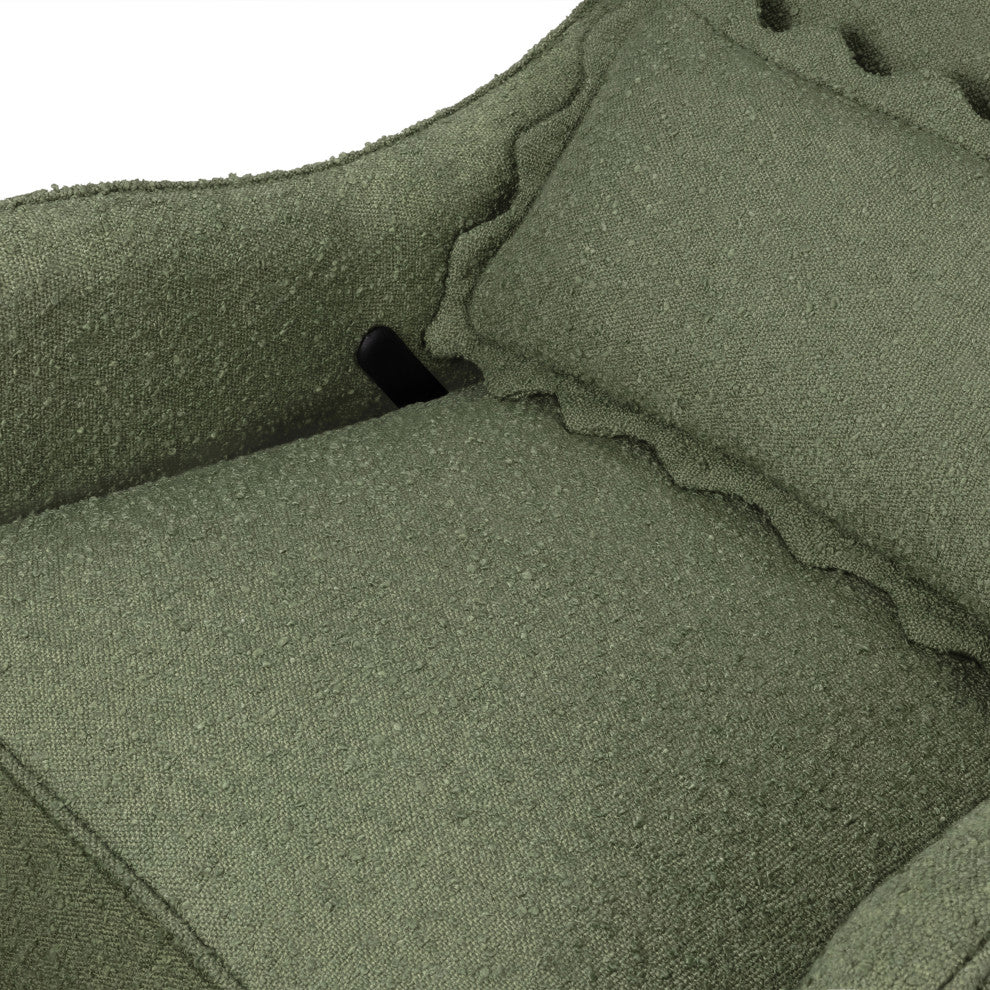 Devon Recliner and Swivel Glider, Olive Boucle
