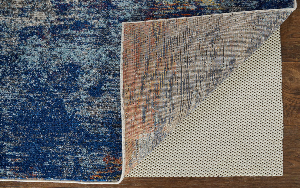 Weave & Wander Adelmo Abstract Contemporary Rug, Multi/Ivory, 10'x14'