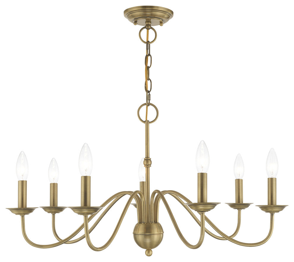 Traditional Chandelier, Antique Brass